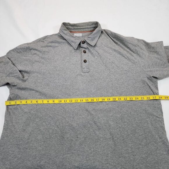 Duluth Trading Company Men’s Gray Spillfighter Longtail T Polo Shirt Size 2XL - Picture 9 of 16